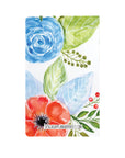 Red & Blue Floral in Watercolor