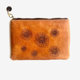 The Adele Daisy Engraved Everyday Leather Bag