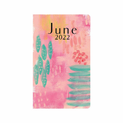 Pink & Teal Abstract Art Planner