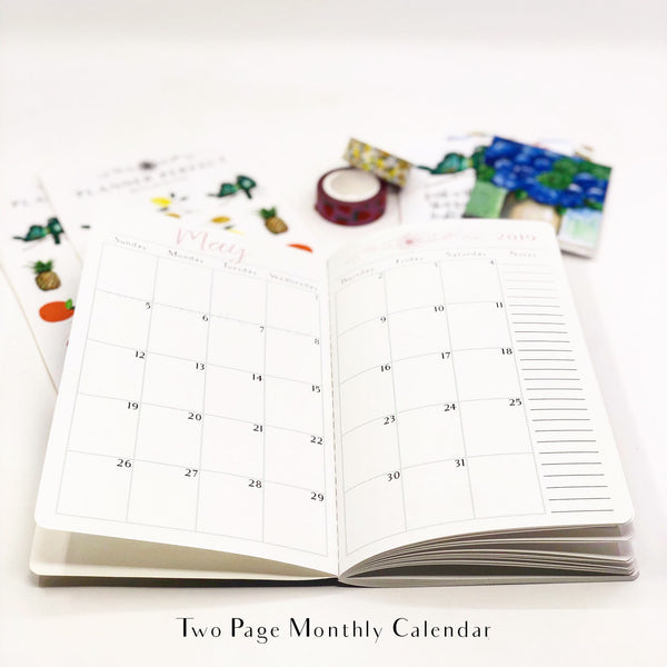 Blue Sky with Snowflakes Monthly Planner – Designs by Planner Perfect