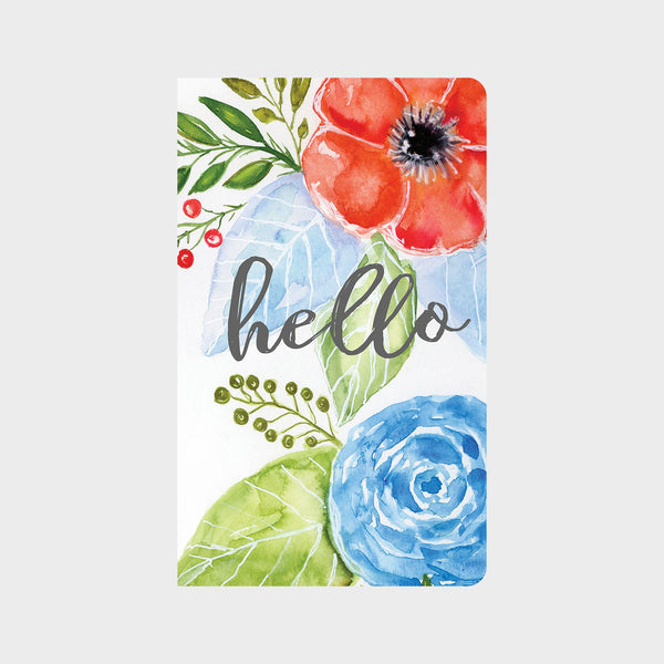 Red & Blue Floral in Watercolor Journal Travelers Notebook insert – Designs  by Planner Perfect
