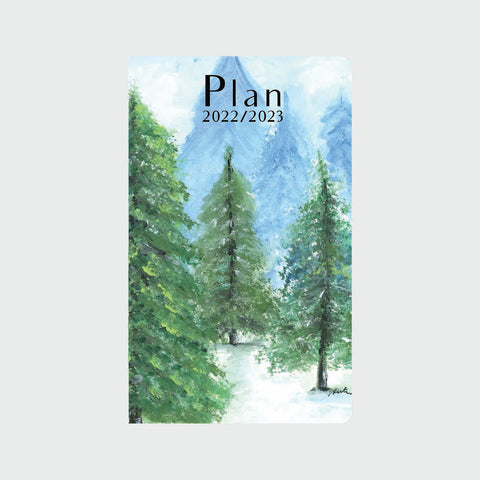 Snowy Pine Forest 12 month planner