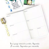 Pine Cone Wreath Monthly Planner