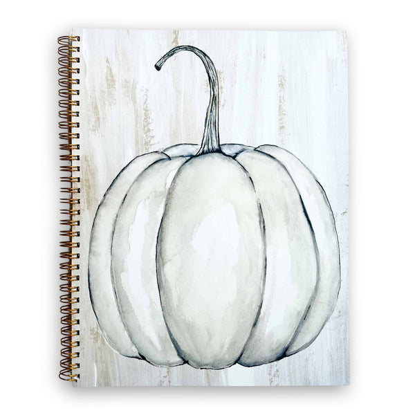 Grey Pumpkin - Spiral Notebook