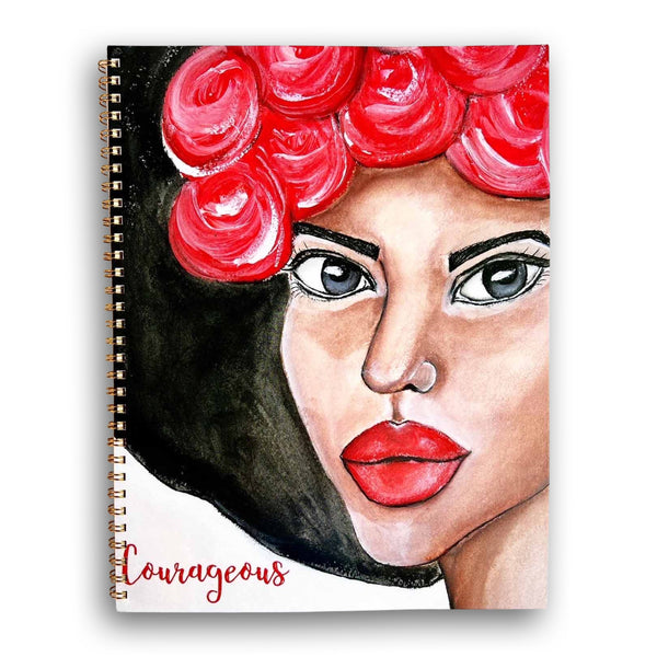 Simone Courageous - Spiral Notebook