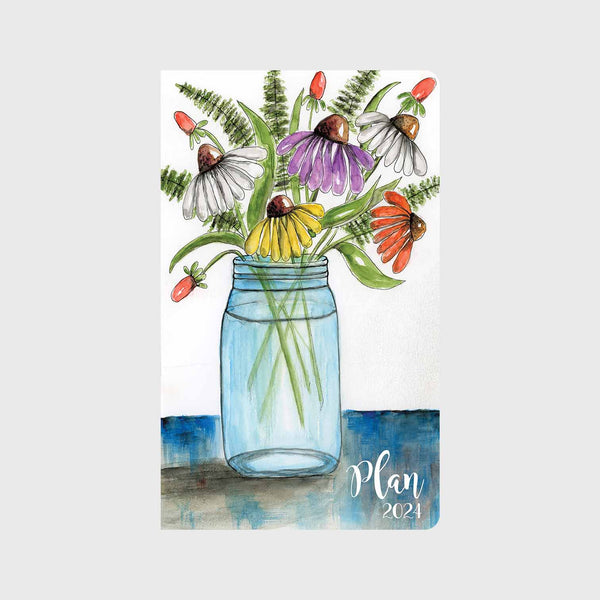 A Jar of Coneflowers 12 Month Planner