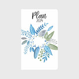 Blue Wreath 12 month Planner