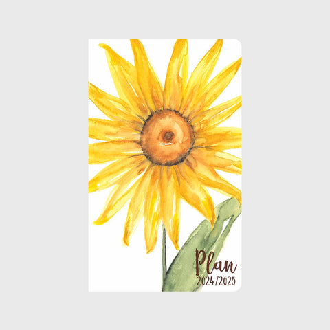 Bright Day Sunflower 12 month Planner