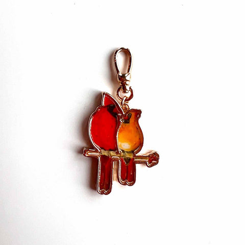 Cardinal Pair Charm