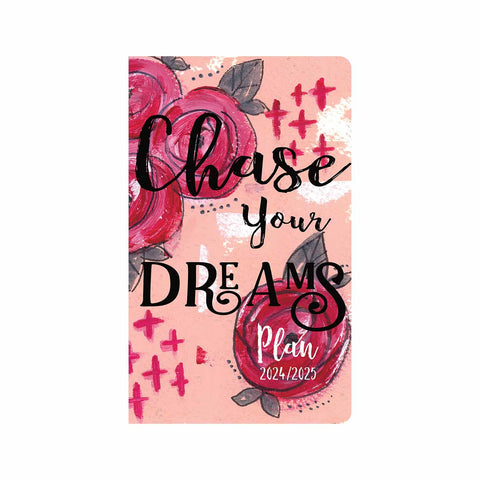 Chase Your Dreams Red Rose Cross 12 Month Planner