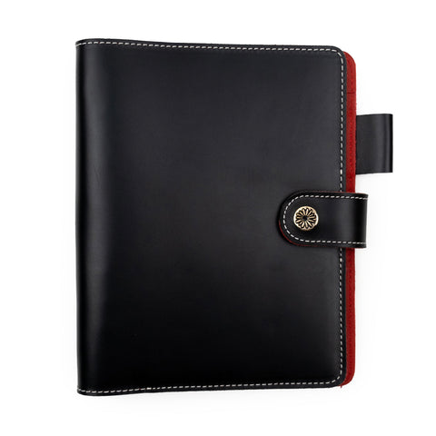 The Back Label Executive Line A5 6-Ring Leather Binder
