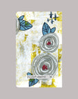 Grey & Blue Floral