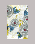 Grey & Blue Floral