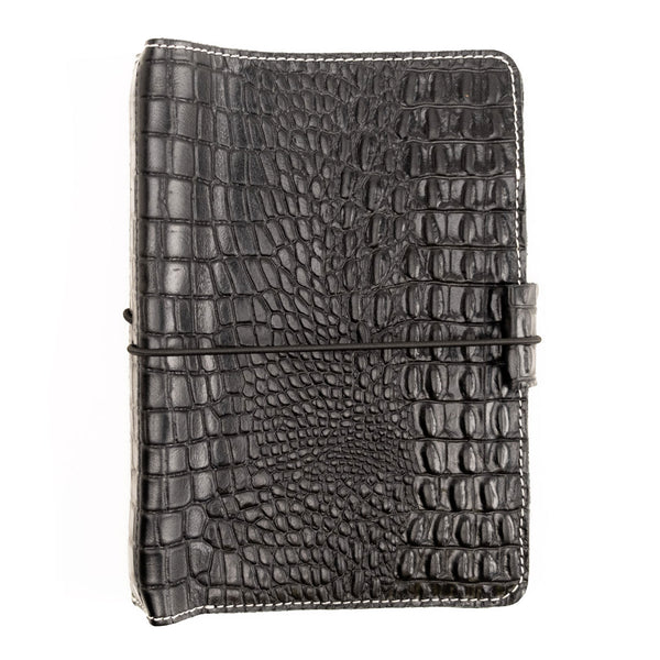 Everyday Organized Leather Travelers Notebook - Heritage Croc