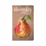 Pear on Brown Canvas Planner
