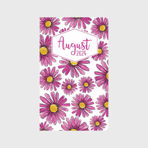 Pink Sunflower Frenzy Monthly Planner