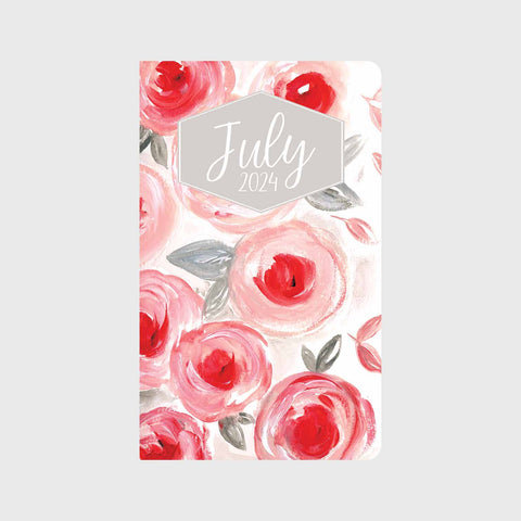 Pink & Grey Floral in Acrylic Planner