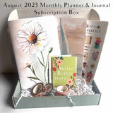 Planner Perfect Monthly Planner & Journal Subscription Box w/ Dot Grid Pages