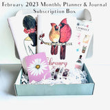 Planner Perfect Monthly Planner & Journal Subscription Box w/ Dot Grid Pages