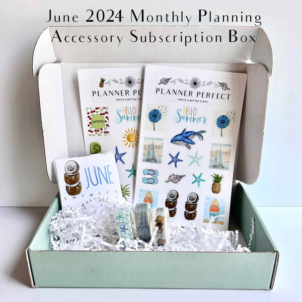 Planner Perfect Planning Accessory Monthly Subscription Box Designs by Planner Perfect