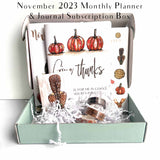 Planner Perfect Monthly Planner & Journal Subscription Box w/ Dot Grid Pages