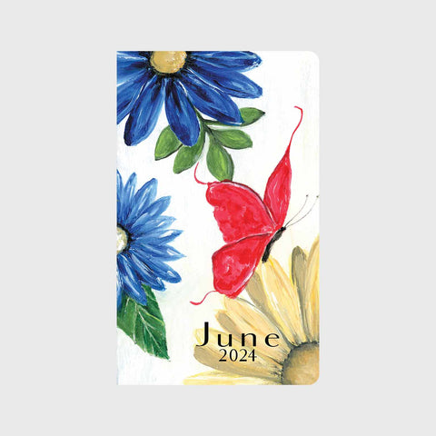Red Butterfly Floral Planner