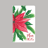 Red Poinsettia 12 Month Planner