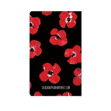 Red Poppies in Acrylic on Black 12 month Planner