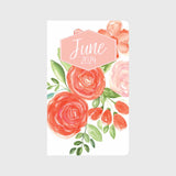 Red Rose Floral Monthly Floral Planner