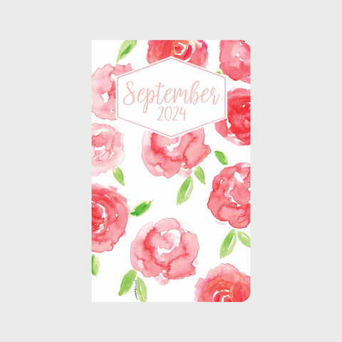 Red Roses in Watercolor Planner