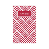 Red Squares 12 Month Planner