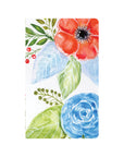 Red & Blue Floral in Watercolor