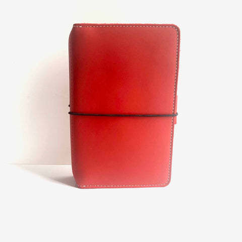 The Ruby Out and About Traveler's Leather Traveler's Notebook