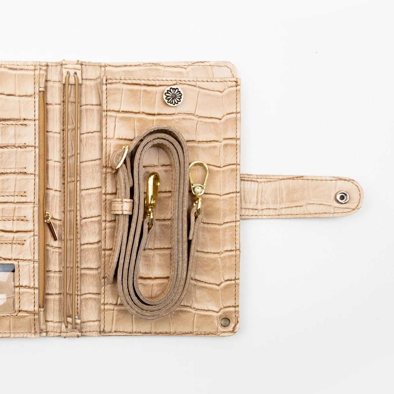 Everyday Traveler's Notebook Leather Wallet - Croc Edit
