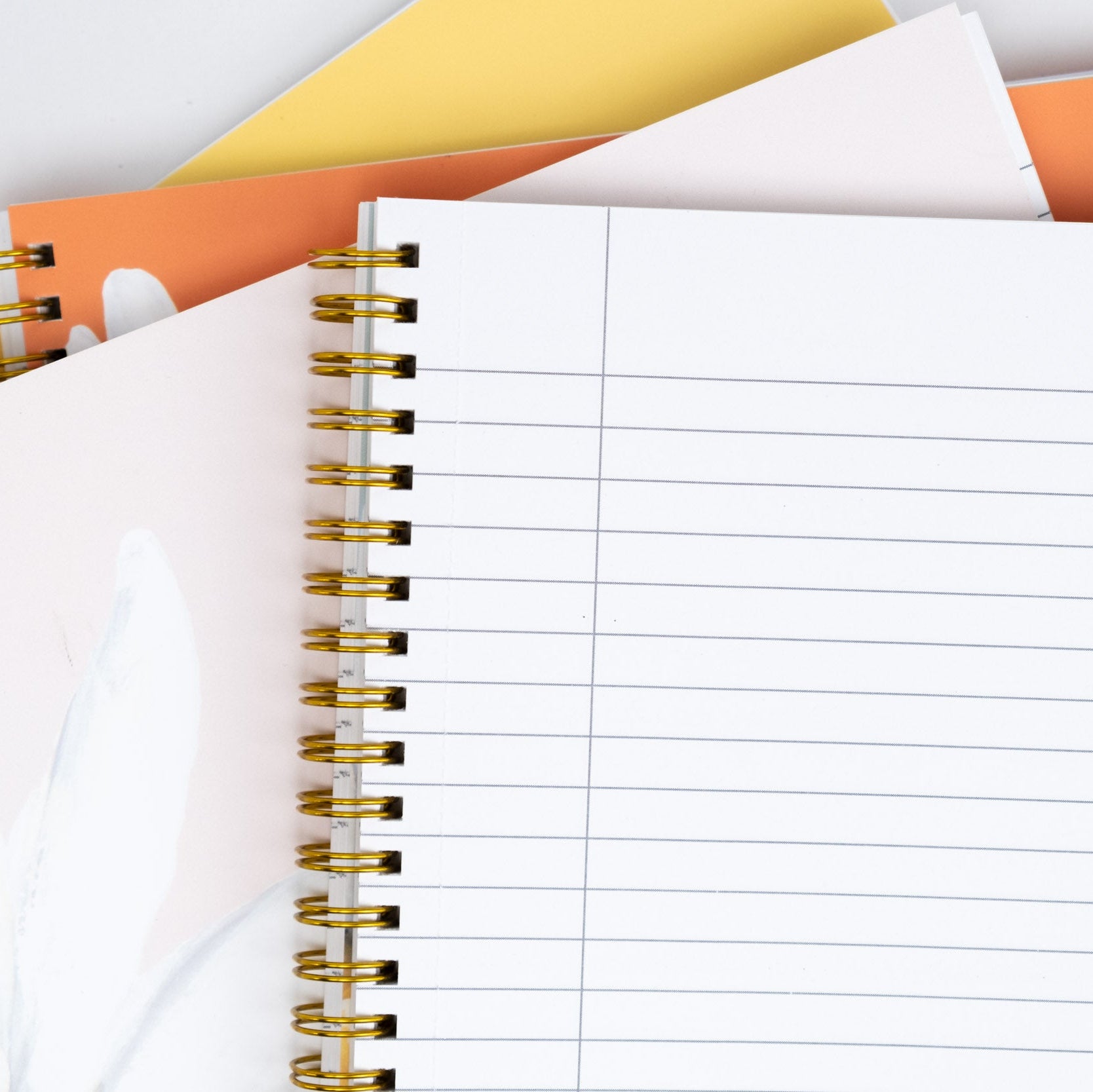 Planner Perfect Daisy Spiral Notebooks - Essential Line Colors