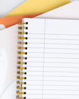 Planner Perfect Daisy Spiral Notebooks - Essential Line Colors