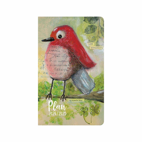 Spring Red Bird 12 Month Planner