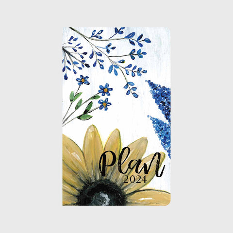 Sunflower Blues 12 month Planner