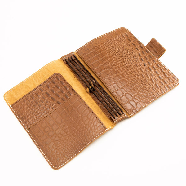 Everyday Organized Leather Travelers Notebook - Heritage Croc
