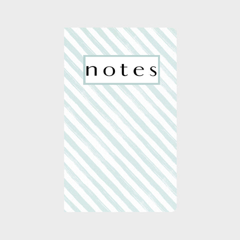 Aqua Stripe Journal