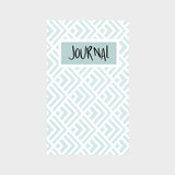 Baby Blue Geo Beauty Journal