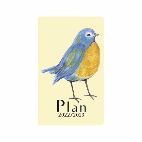 Betty BlueBird on Yellow 12 month Planner