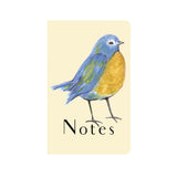 Betty Bluebird on Yellow Journal