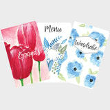 Blue Floral Errand Runner Journal Set