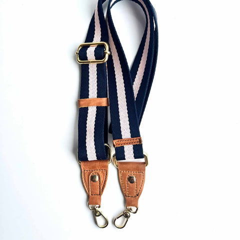 Mix & Match Navy/Pink Adjustable Webbing Strap