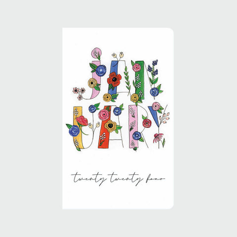 January Floral Monthly Planner