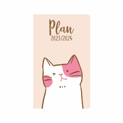 Kitty Shenanigans in Peach 12 Month Planner