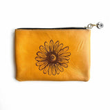 The Marigold Daisy Engraved Everyday Leather Bag