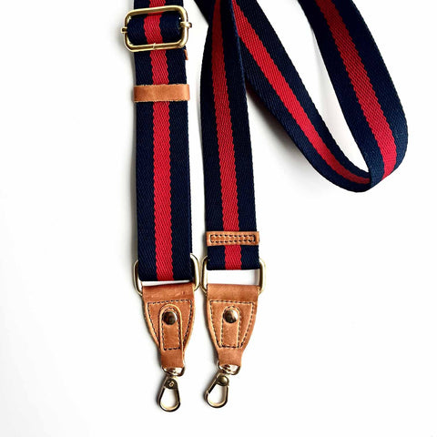 Mix & Match Red/Navy Adjustable Webbing Strap