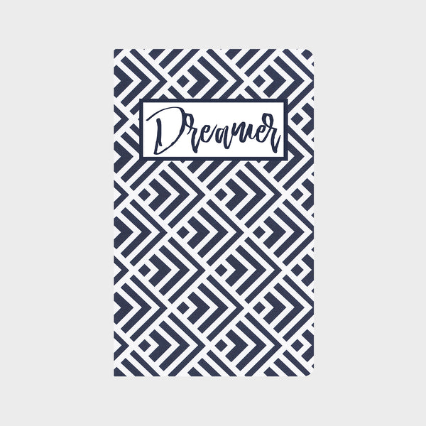 Navy Geo Beauty Journal